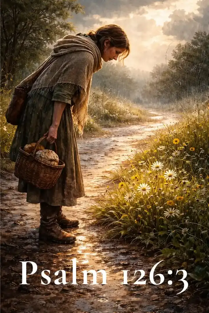 Pinterest pin for Colossians 3:12-13 showing Jesus facing a group of people in a dark setting.