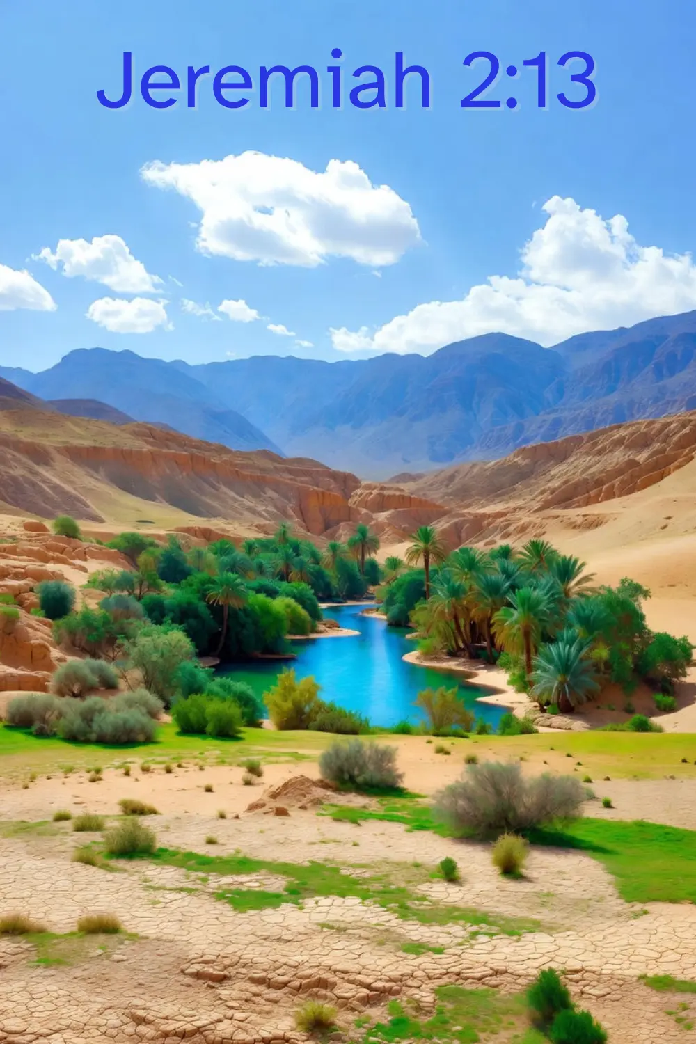 Jeremiah 2:13 — living waters realistic landscape